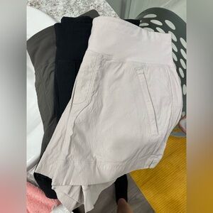 Athleta Trekkie North Shorts (set of 3), size 8/3.5 inch inseam